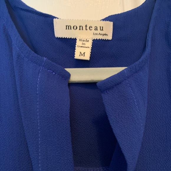 Navy Blue Monteau Dress - Picture 3 of 4